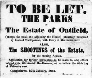 1847 Letting Notice