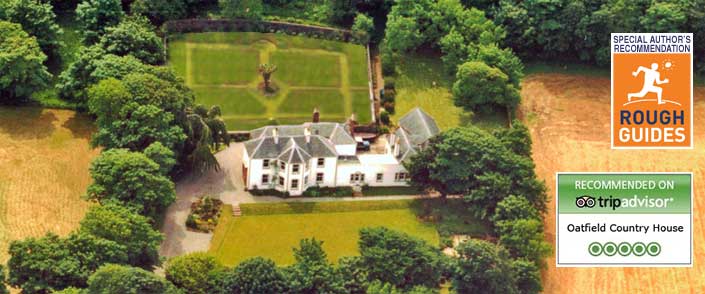 Aerial photo of Oatfield House, Mull of Kintyre